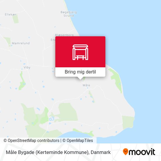 Måle Bygade (Kerteminde Kommune) kort
