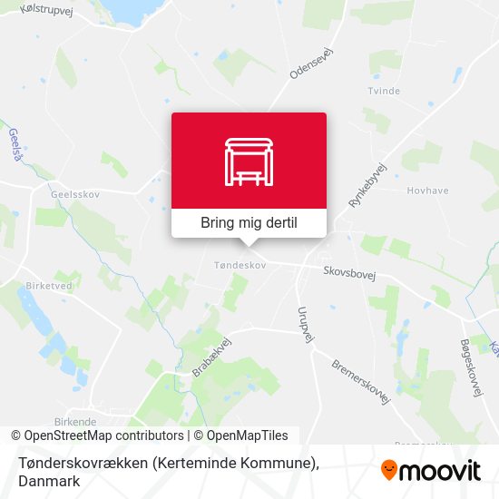 Tønderskovrækken (Kerteminde Kommune) kort