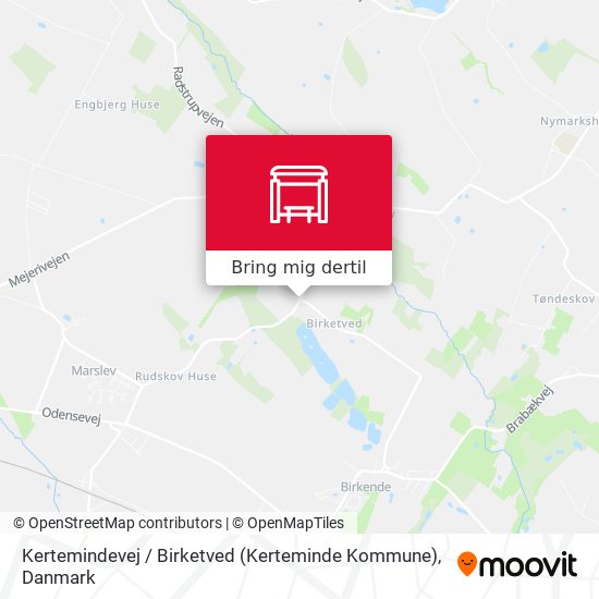 Kertemindevej / Birketved (Kerteminde Kommune) kort