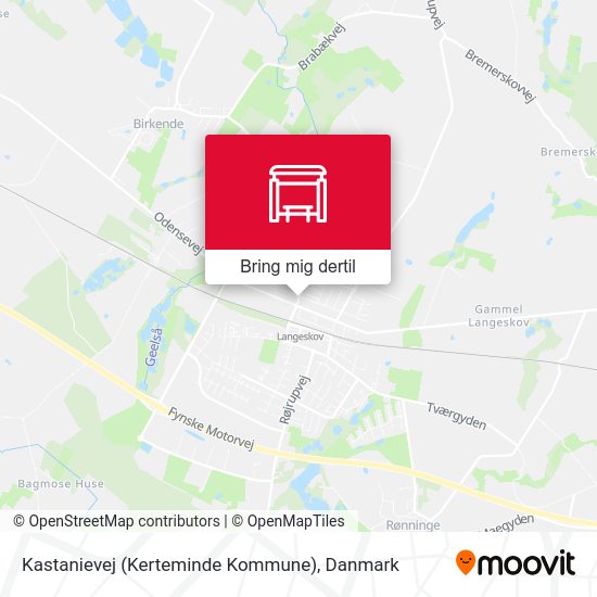 Kastanievej (Kerteminde Kommune) kort