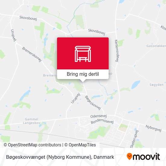 Bøgeskovvænget (Nyborg Kommune) kort
