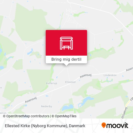 Ellested Kirke (Nyborg Kommune) kort