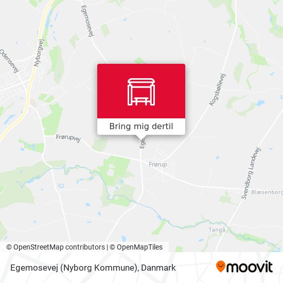 Egemosevej (Nyborg Kommune) kort