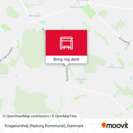 Kragelundvej (Nyborg Kommune) kort