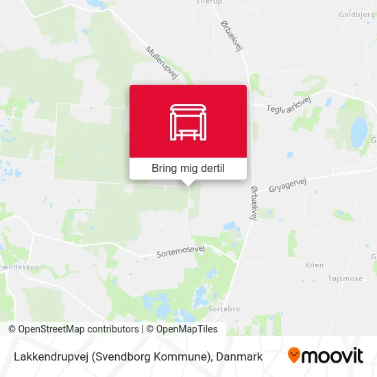 Lakkendrupvej (Svendborg Kommune) kort