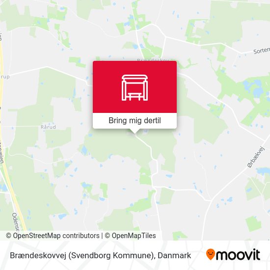 Brændeskovvej (Svendborg Kommune) kort