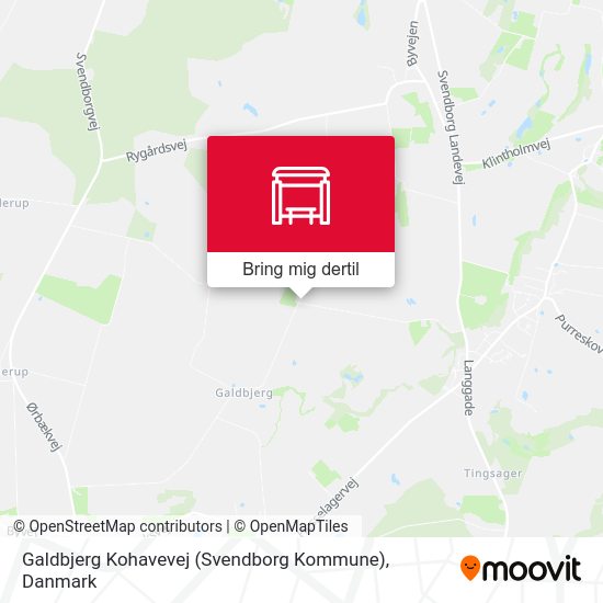 Galdbjerg Kohavevej (Svendborg Kommune) kort