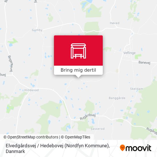 Elvedgårdsvej / Hedebovej (Nordfyn Kommune) kort