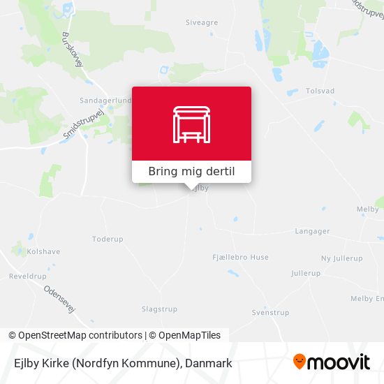 Ejlby Kirke (Nordfyn Kommune) kort