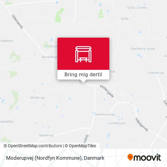 Moderupvej (Nordfyn Kommune) kort