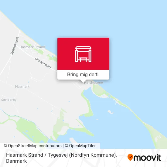 Hasmark Strand / Tygesvej (Nordfyn Kommune) kort