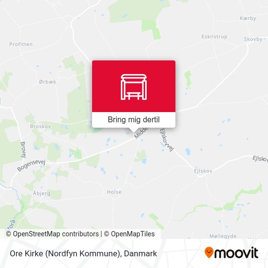 Ore Kirke (Nordfyn Kommune) kort
