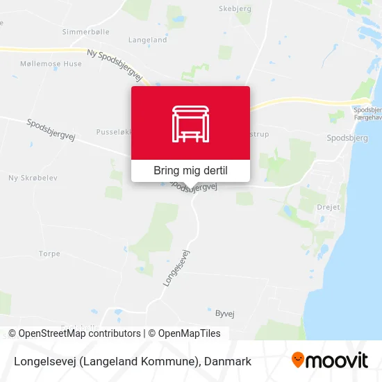 Longelsevej (Langeland Kommune) kort