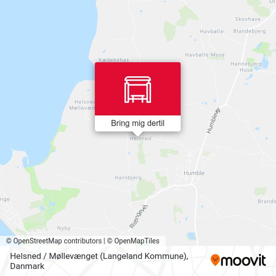 Helsned / Møllevænget (Langeland Kommune) kort