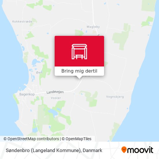 Søndenbro (Langeland Kommune) kort