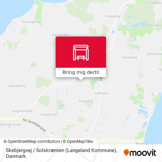 Skebjergvej / Solskrænten (Langeland Kommune) kort