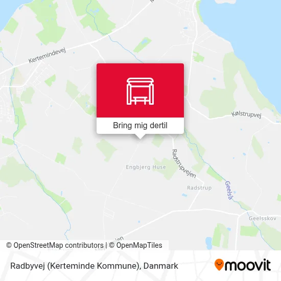 Radbyvej (Kerteminde Kommune) kort