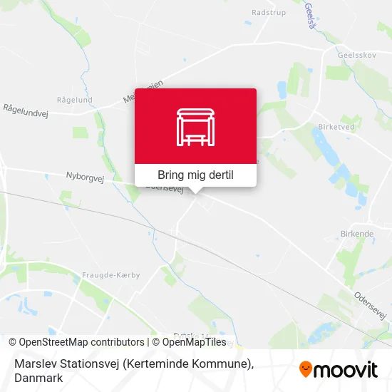 Marslev Stationsvej (Kerteminde Kommune) kort