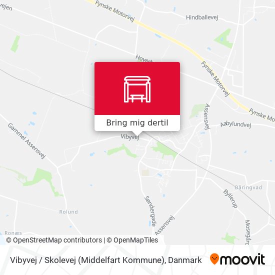 Vibyvej / Skolevej (Middelfart Kommune) kort