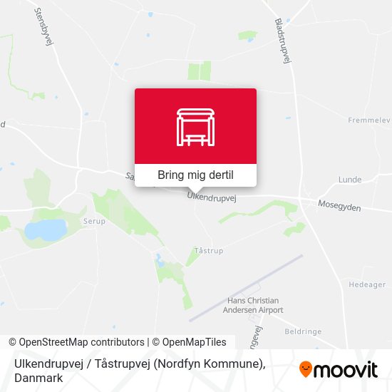 Ulkendrupvej / Tåstrupvej (Nordfyn Kommune) kort