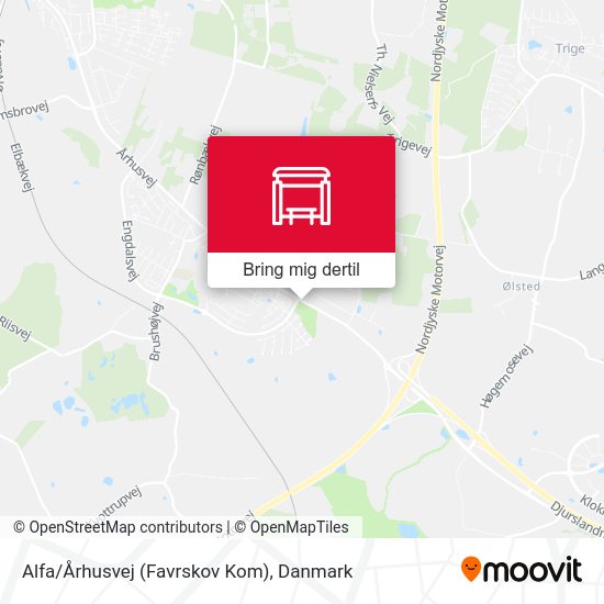 Alfa/Århusvej (Favrskov Kom) kort