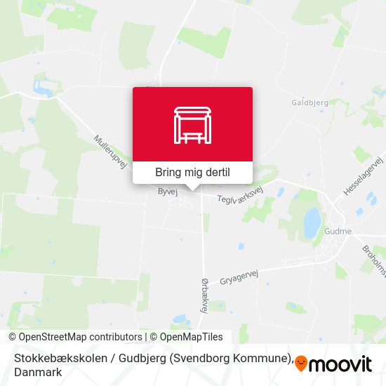 Stokkebækskolen / Gudbjerg (Svendborg Kommune) kort