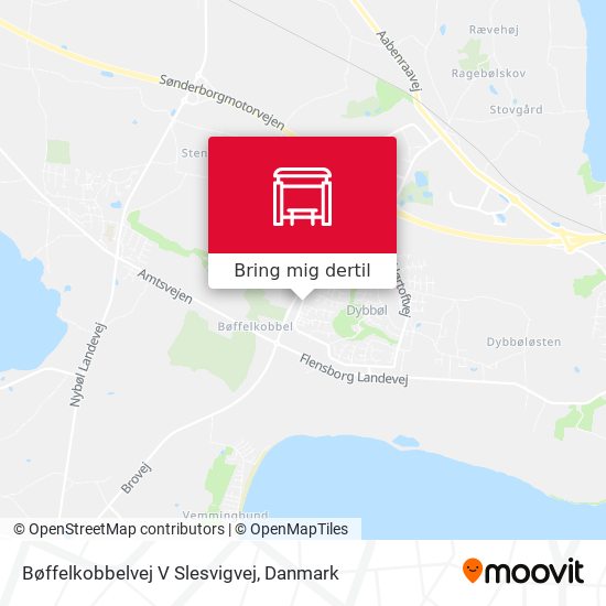 Bøffelkobbelvej V Slesvigvej kort