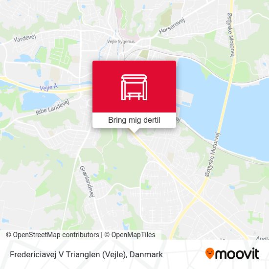 Fredericiavej V Trianglen (Vejle) kort