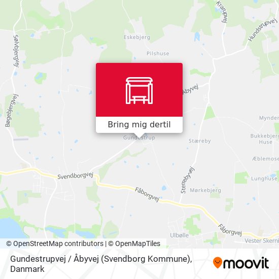 Gundestrupvej / Åbyvej (Svendborg Kommune) kort