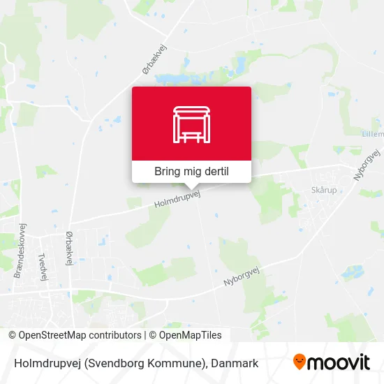 Holmdrupvej (Svendborg Kommune) kort