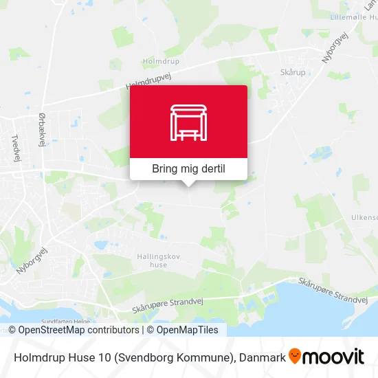 Holmdrup Huse 10 (Svendborg Kommune) kort