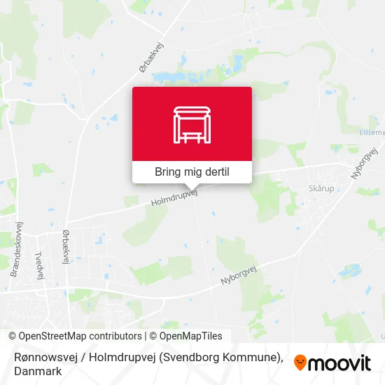 Rønnowsvej / Holmdrupvej (Svendborg Kommune) kort