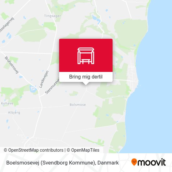 Boelsmosevej (Svendborg Kommune) kort