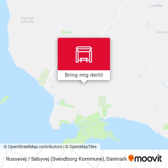 Russevej / Søbyvej (Svendborg Kommune) kort