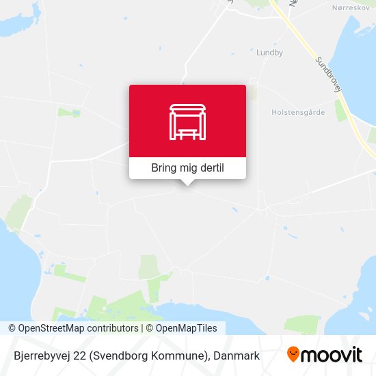 Bjerrebyvej 22 (Svendborg Kommune) kort