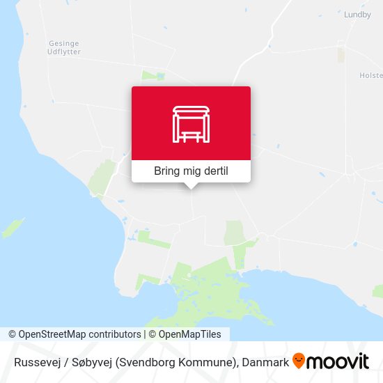 Russevej / Søbyvej (Svendborg Kommune) kort