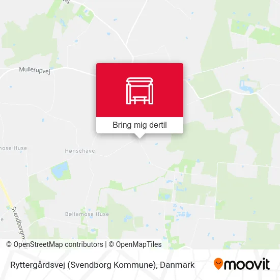 Ryttergårdsvej (Svendborg Kommune) kort