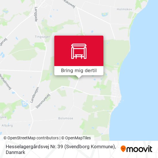 Hesselagergårdsvej Nr. 39 (Svendborg Kommune) kort