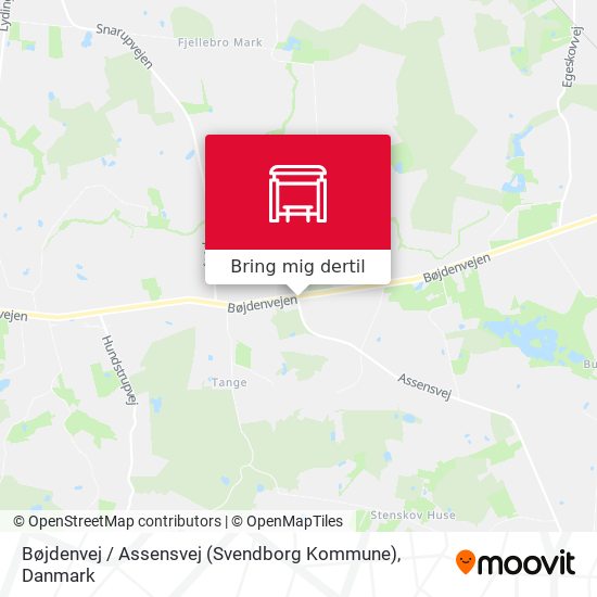 Bøjdenvej / Assensvej (Svendborg Kommune) kort
