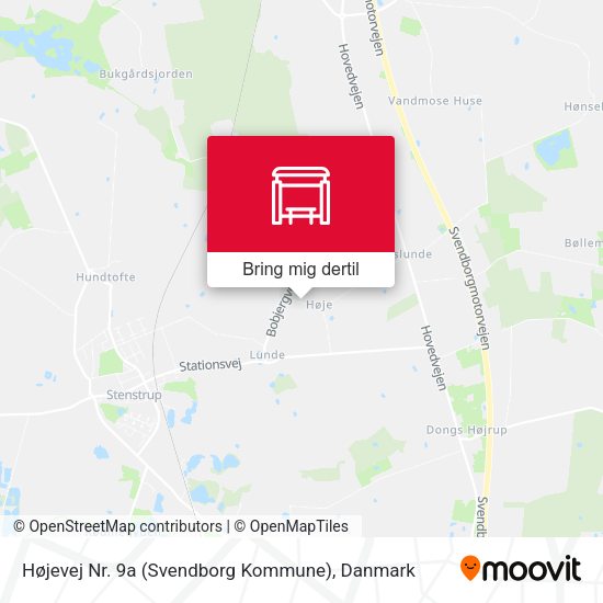 Højevej Nr. 9a (Svendborg Kommune) kort