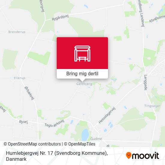 Humlebjergvej Nr. 17 (Svendborg Kommune) kort