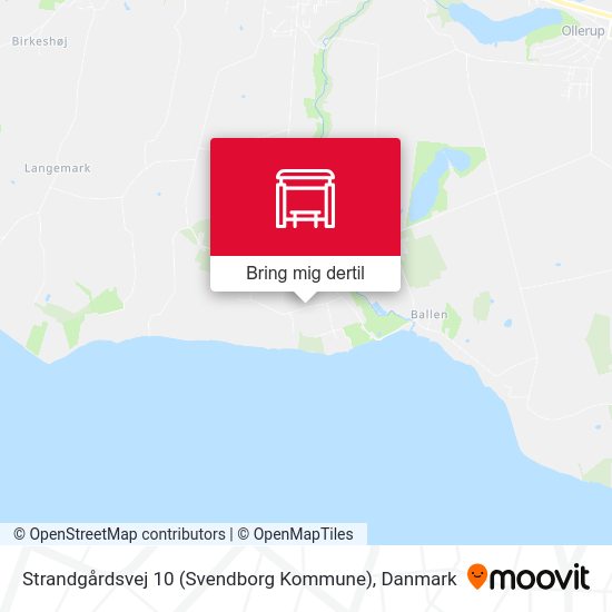 Strandgårdsvej 10 (Svendborg Kommune) kort