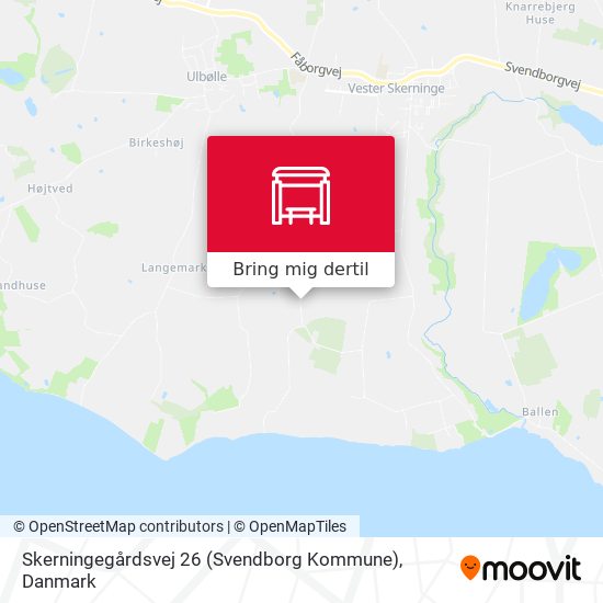 Skerningegårdsvej 26 (Svendborg Kommune) kort