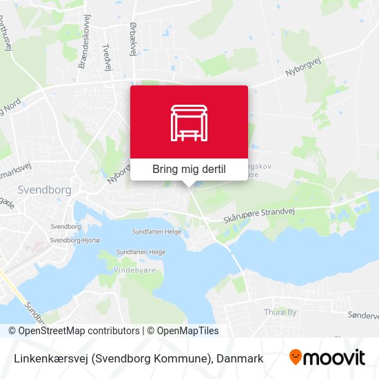 Linkenkærsvej (Svendborg Kommune) kort