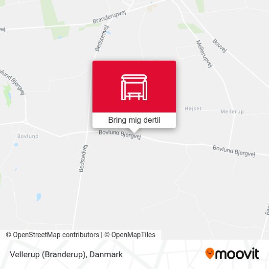Vellerup (Branderup) kort