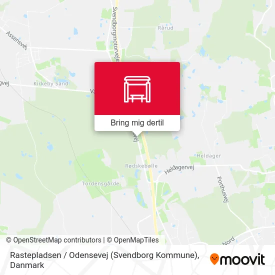 Rastepladsen / Odensevej (Svendborg Kommune) kort