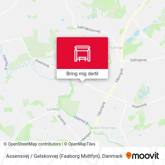 Assensvej / Gelskovvej (Faaborg Midtfyn) kort