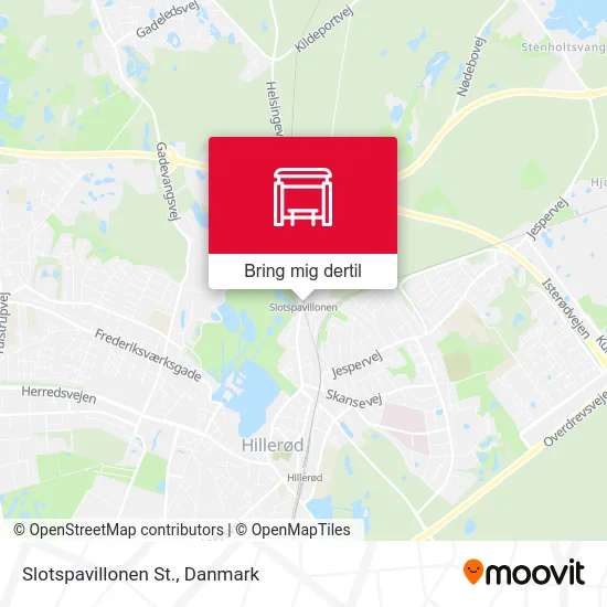 Slotspavillonen St. kort