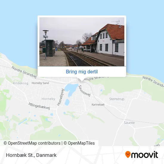 Hornbæk St. kort