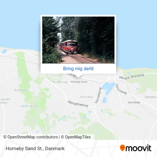 Horneby Sand St. kort